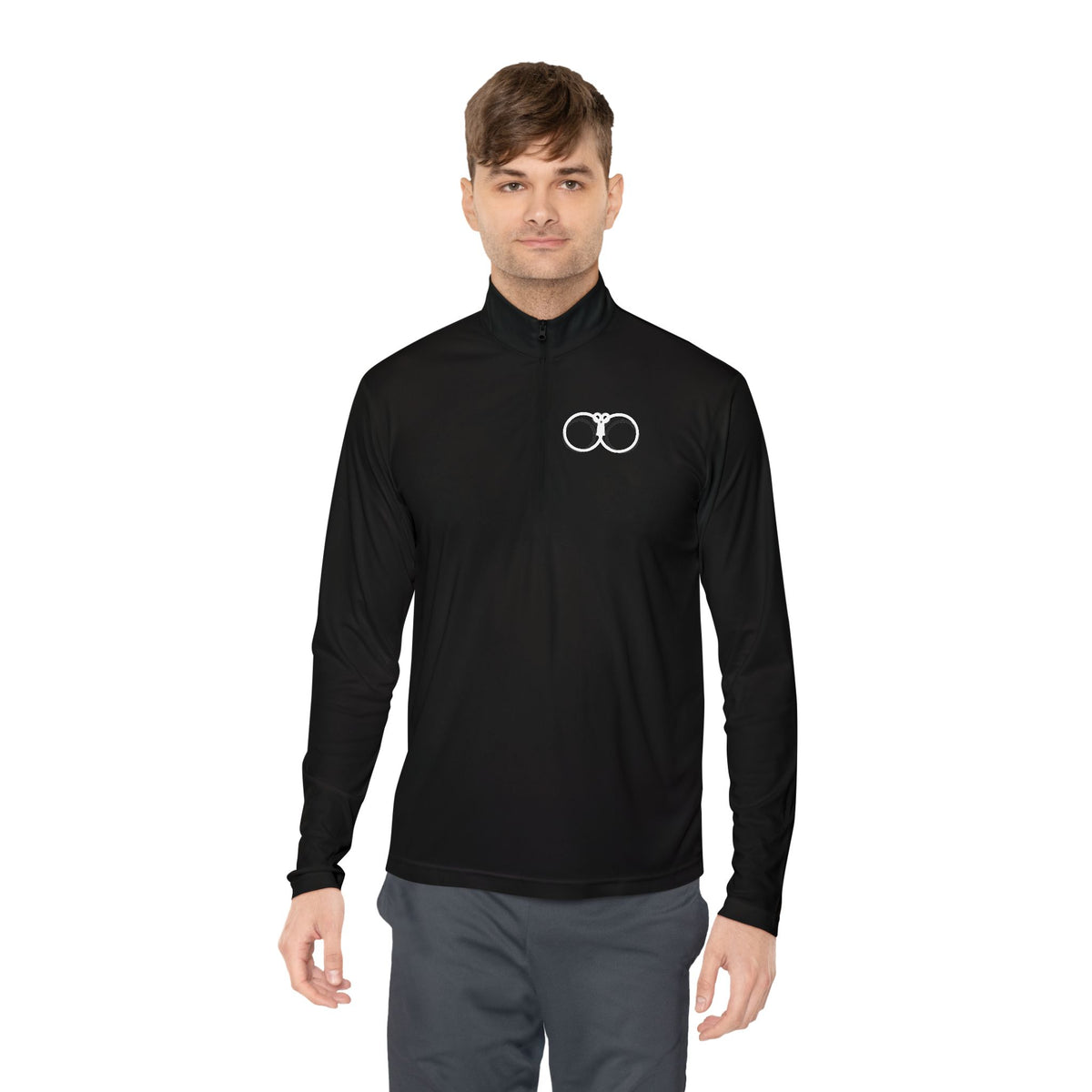 Minimalist Handcuffs Quarter-Zip Pullover, view 8