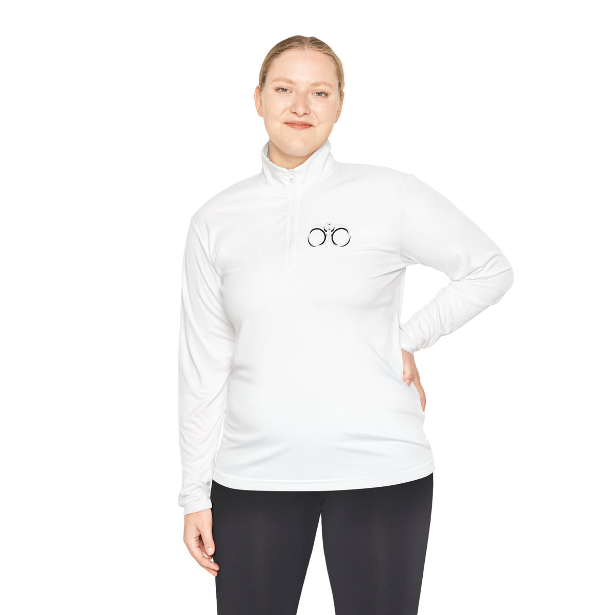 Minimalist Handcuffs Quarter-Zip Pullover, view 4