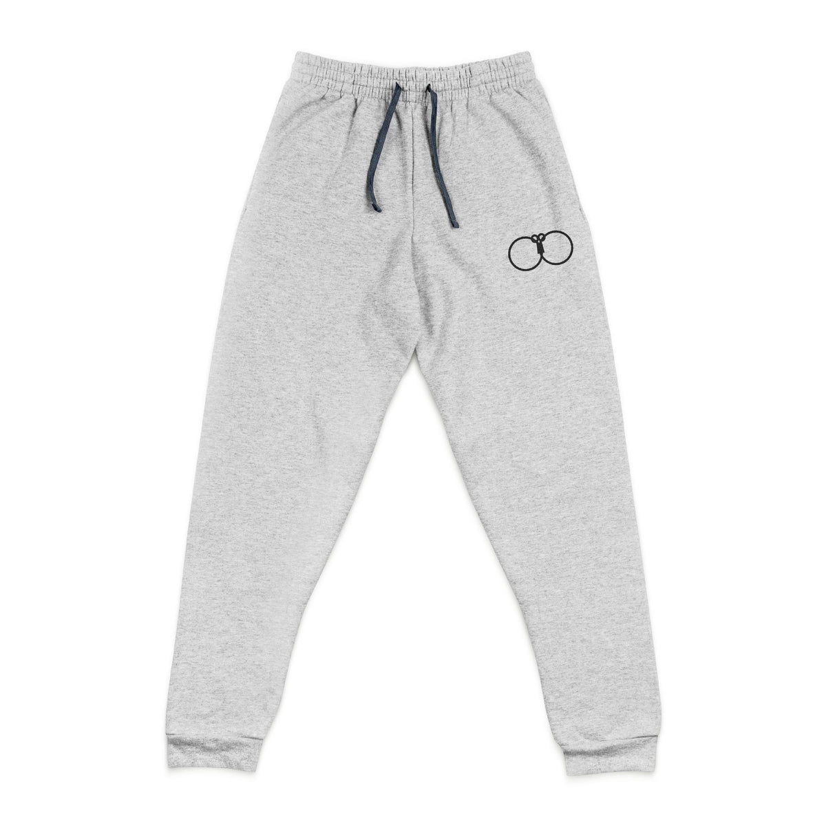 Embroidered Interlocking Rings Joggers — Casual Cozy Sweatpants