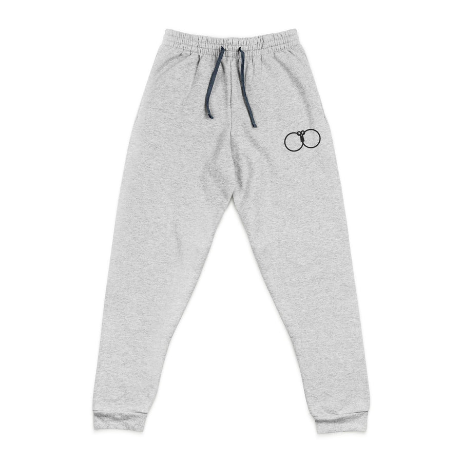 Embroidered Interlocking Rings Joggers — Casual Cozy Sweatpants