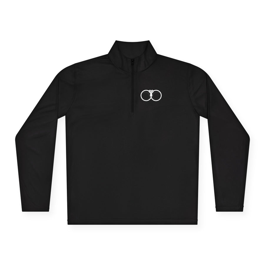 Minimalist Handcuffs Quarter-Zip Pullover, view 2